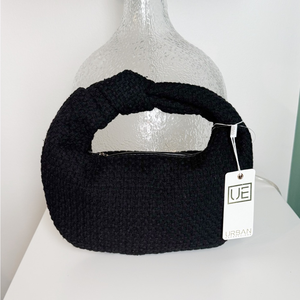 Urban Expressions Knotted Handle Bag – Black – NWT